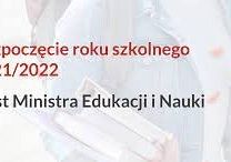 Obrazek - rozpoczęcie roku szkolnego - list Ministra Edukacji i Nauki