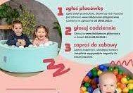 Plakat z napisem konkurs dla żłobków i przedszkoli