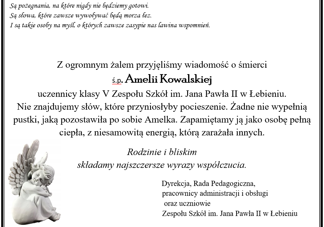 Grafika 1: Są pożegnania, na które nigdy nie będziemy gotowi.