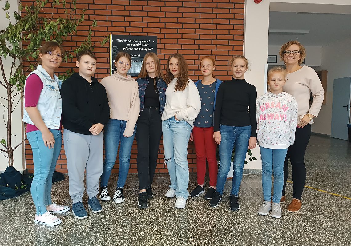 Samorząd uczniowski z opiekunami