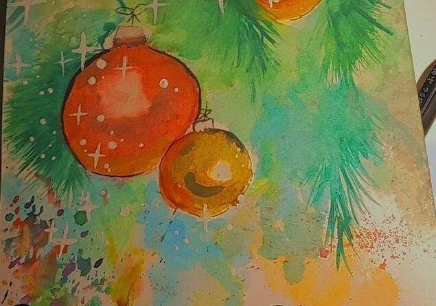 Pocztówka wykonana przez uczennicę