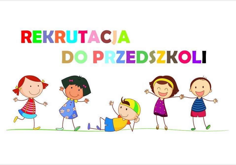 obrazek pobrany z internetu z napisem rekrutacja do przedszkoli