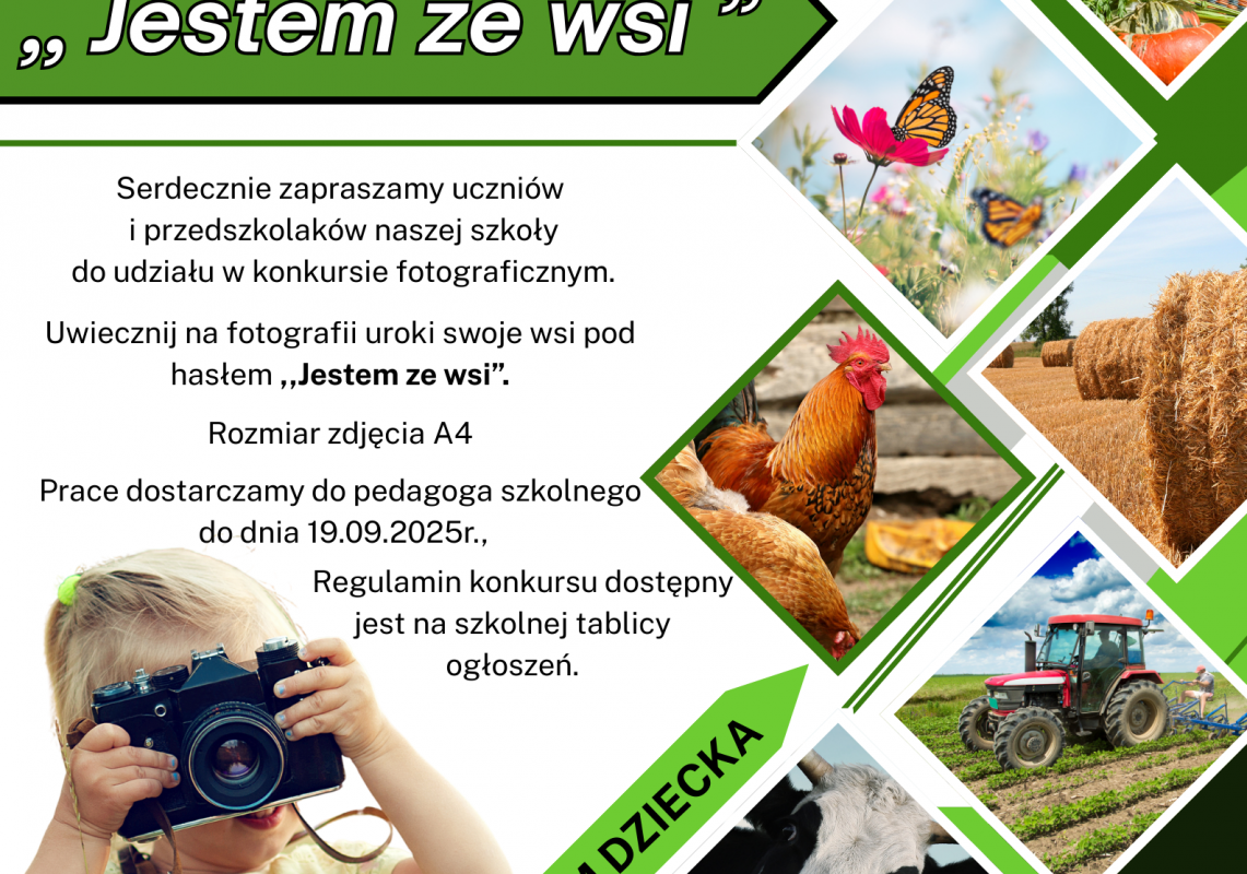 plakat informacyjny - szkolny konkurs fotograficzny