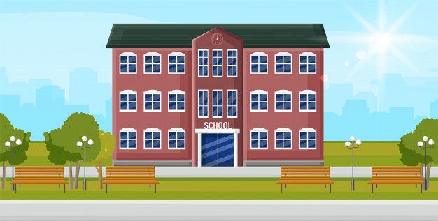 Grafika #0: Obowiązują dwa wejścia i wyjścia ze szkoły