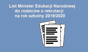 Grafika #0: List Minister Edukacji Narodowej do rodziców i uczniów klas siódmych i drugich gimnazjalnych