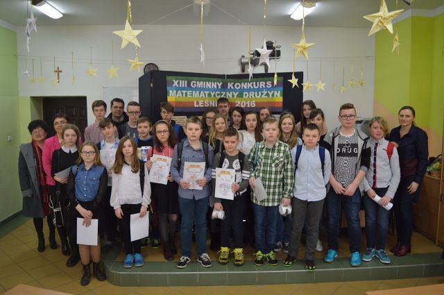 Grafika #0: GMINNY KONKURS MATEMATYCZNY DRUŻYN