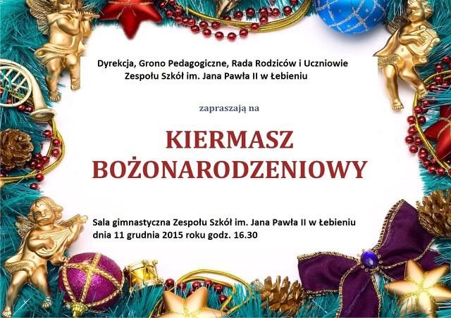 Grafika #0: Zaproszenie na Kiermasz Bożonarodzeniowy