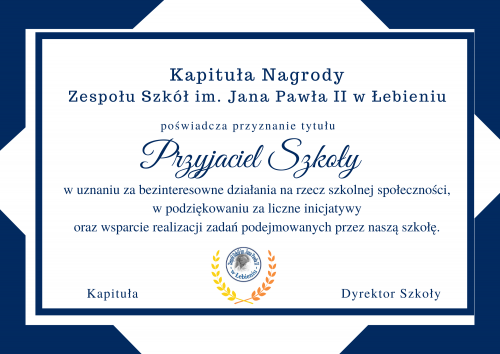 Przyjaciel Szkoły grafika