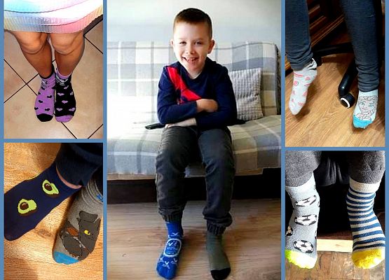 Kolorowe i różne skarpety to solidarność z osobami z Zespołem Downa