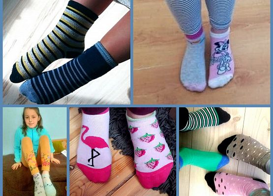 Kolorowe i różne skarpety to solidarność z osobami z Zespołem Downa