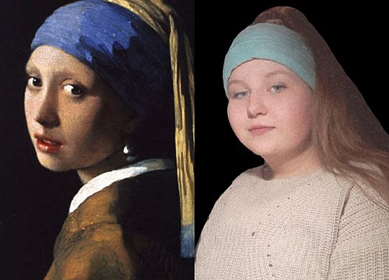 Żywe reprodukcje obrazów uczniów klasy VI