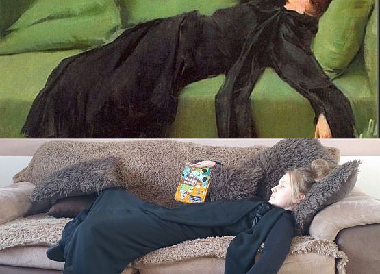 Żywe reprodukcje obrazów uczniów klasy VI