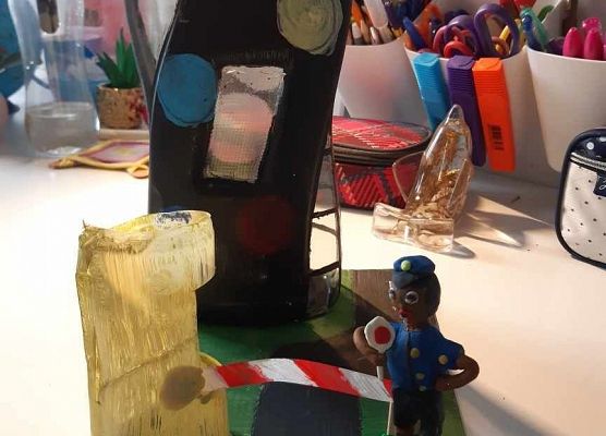 Skarbonka wykonana przez ucznia klasy 5