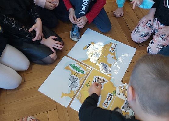 Przedszkolaki poznają zwierzęta