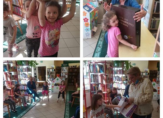 Zajęcie w bibliotece.