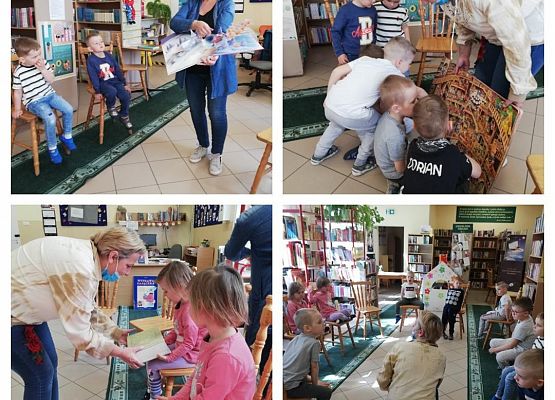 Zajęcie w bibliotece.