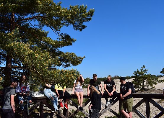 Przed wejściem na Wydmę Łącką