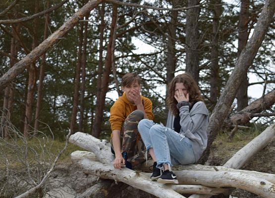 Na plaży w drodze do Łeby