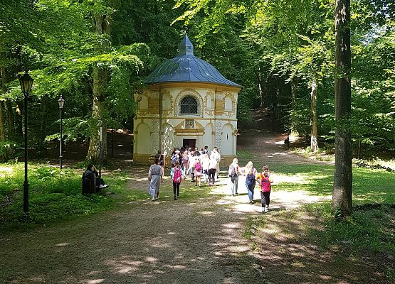 Uczniowie na Kalwarii Wejherowskiej