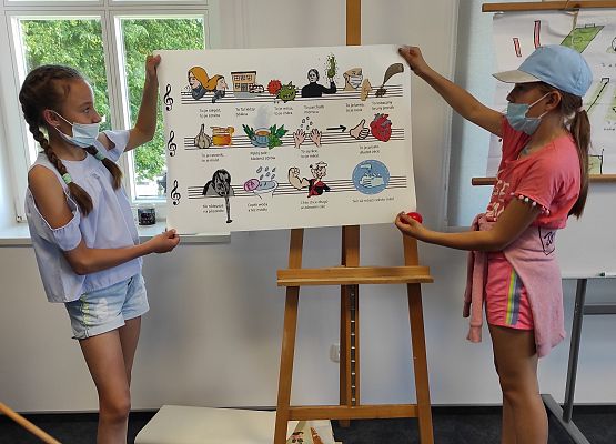 Uczniowie na warsztatach kultury kaszubskiej