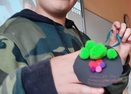 Uczeń prezentuje swoją pracę