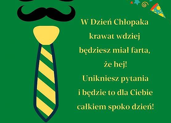 Plakat informacyjny o Dniu Chłopaka