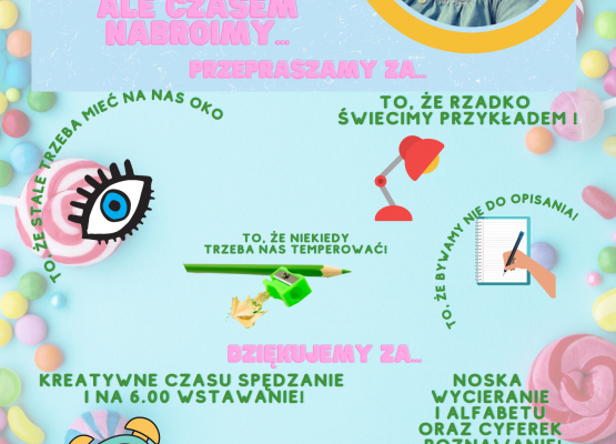 Dyplom z fotografią i życzeniami dla nauczyciela