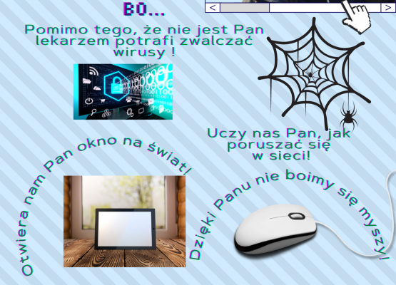 Dyplom z fotografią i życzeniami dla nauczyciela