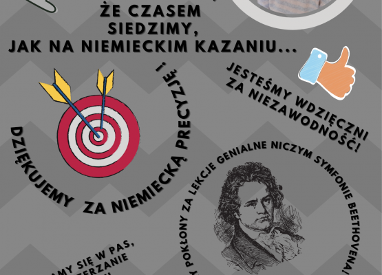 Dyplom z fotografią i życzeniami dla nauczyciela