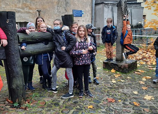 Uczniowie klasy V na wycieczce w Lęborku