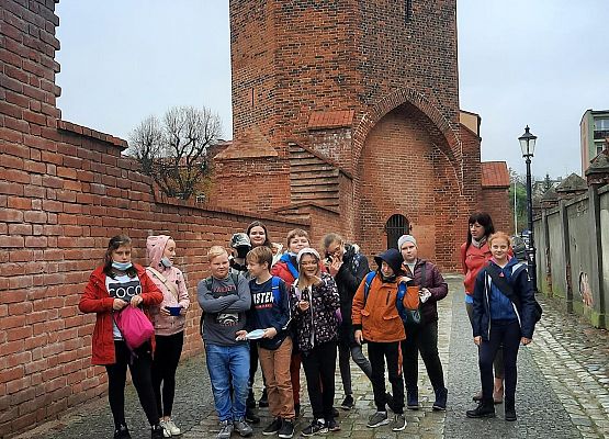Uczniowie klasy V na wycieczce w Lęborku