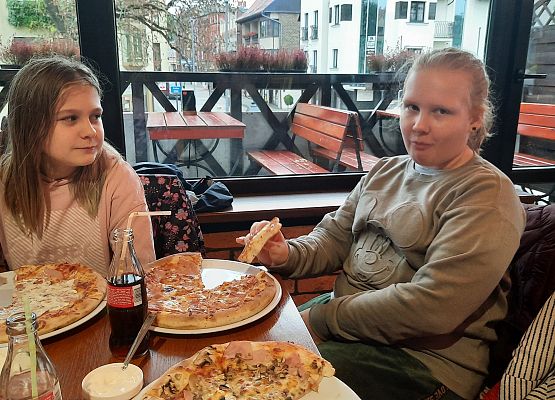 Uczniowie klasy V na wycieczce w Lęborku