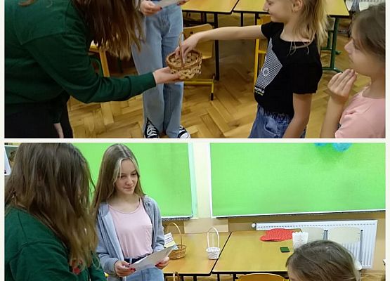 Uczniowie losują wróżbę