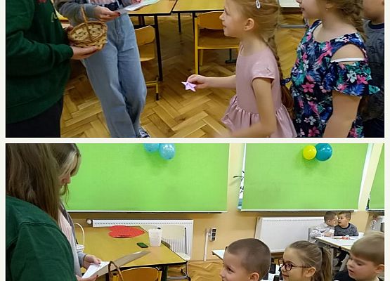 Uczniowie losują wróżbę