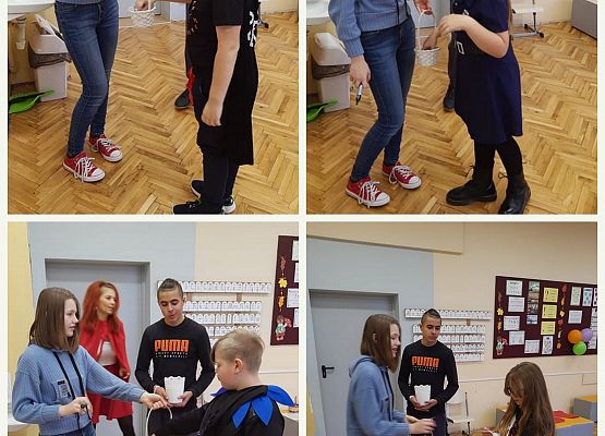 Uczniowie losują wróżby