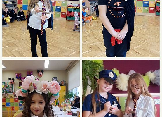 Dzieci prezentują swoje przebrania