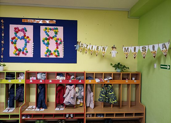Dekoracja wykonana w przedszkolu