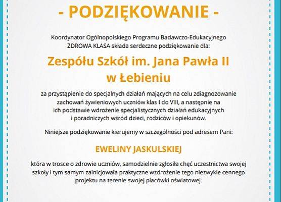Dyplom Zdrowa |Klasa