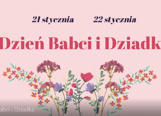 Grafika 2: Życzenia od klasy 1- 3 z okazji Dnia Babci i Dziadka