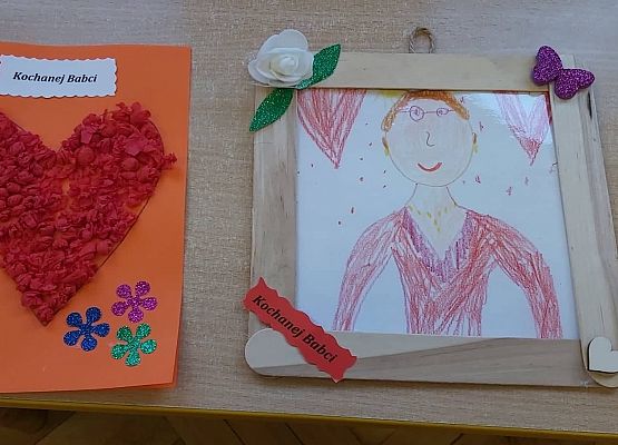 Laurki wykonane przez dzieci