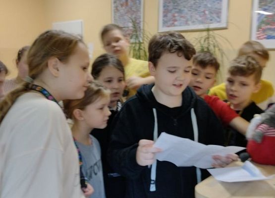 Uczeń odczytuje zadanie do wykonania