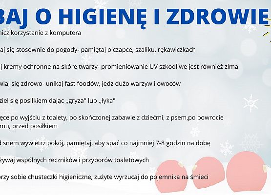 Dbaj o higienę i zdrowie