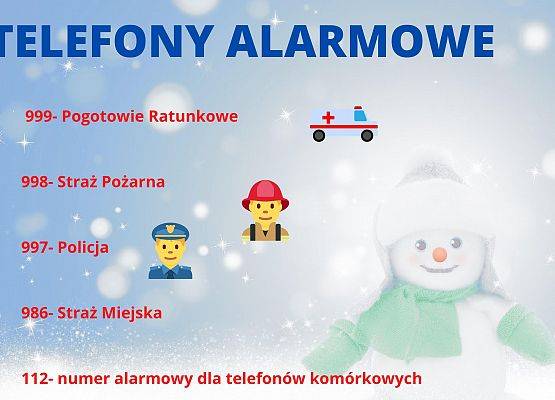 telefony alarmowe