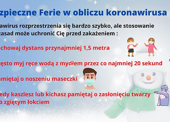 Bezpieczne ferie w obliczu koronowirusa