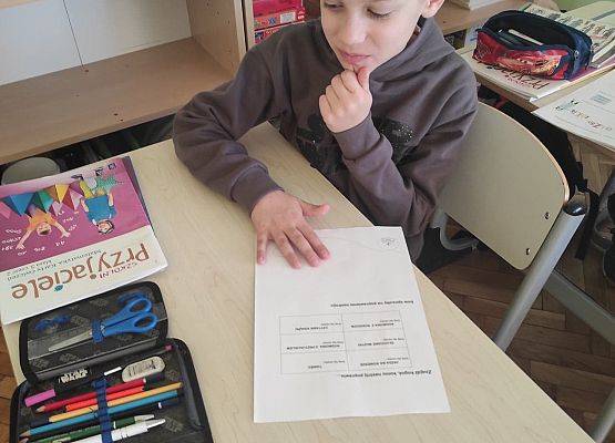 Uczniowie opisują swoje emocje