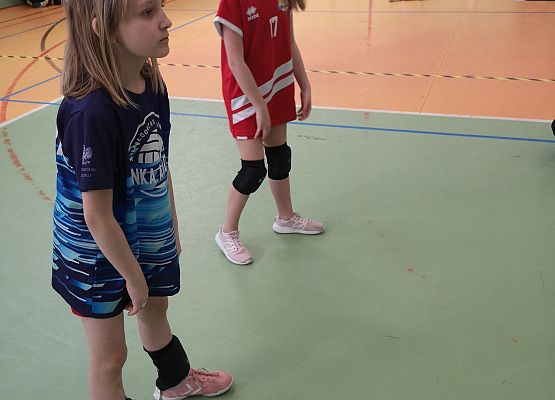 Zawodniczki podczas gry w piłkę siatkową