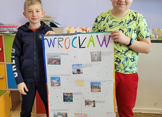 Uczniowie prezentują projekt oferty