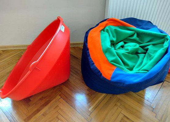 Na zdjęciu tunel i stożek sensoryczny