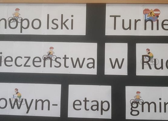 Napis Ogólnopolski Turniej Bezpieczeństwa w Ruchu Drogowym