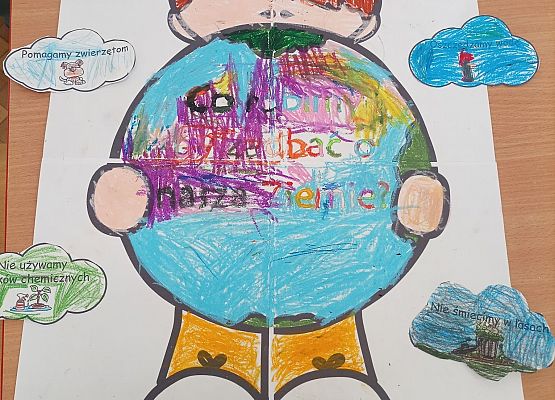 Praca plastyczna wykonana przez chłopców